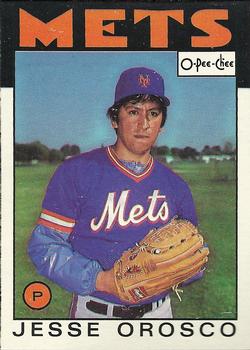 1986 O-Pee-Chee Baseball Cards 182     Jesse Orosco